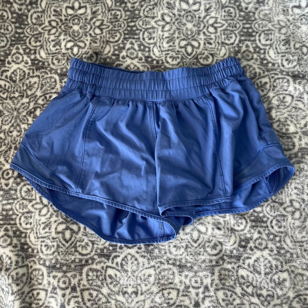 Lulu Lemon Blue Running Shorts, Size 4